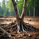 树木土壤下根系情况
