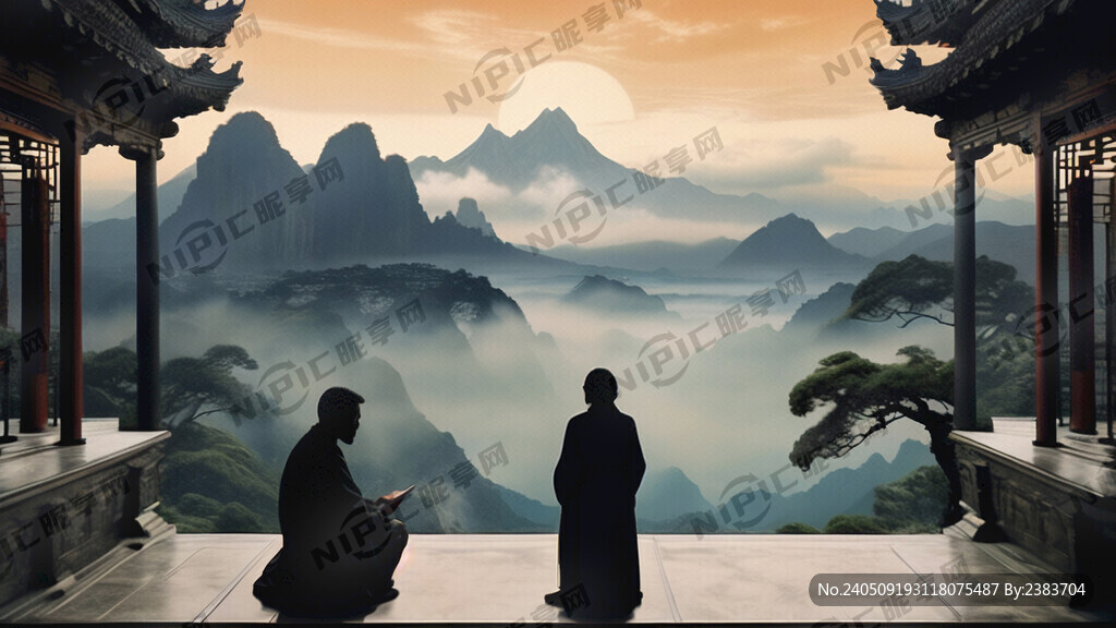 第一人称视角 剪影 敬畏群山