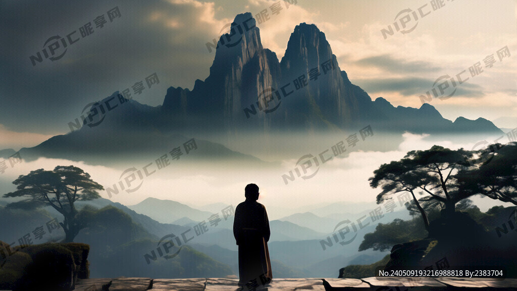 第一人称视角 剪影 敬畏群山