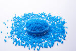 蓝色塑料色母颗粒图片