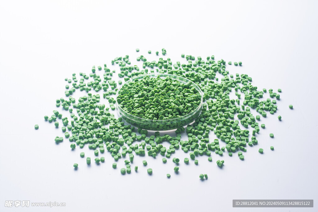 绿色塑料色母颗粒图片