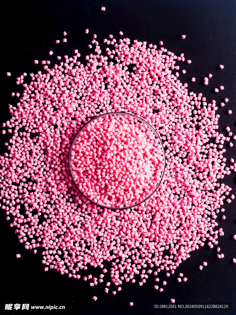 粉红色塑料色母颗粒图片