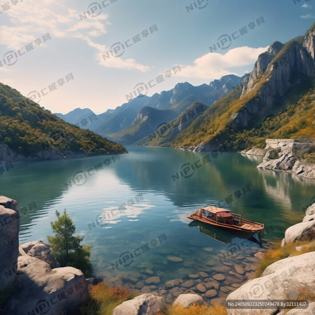 美丽的上白山天池 湖水很蓝