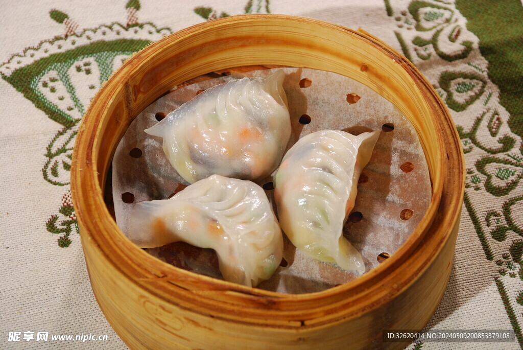 蔬菜饺 蒸饺