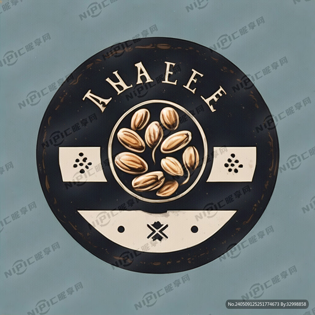 三粒青稞商标  简单大气 