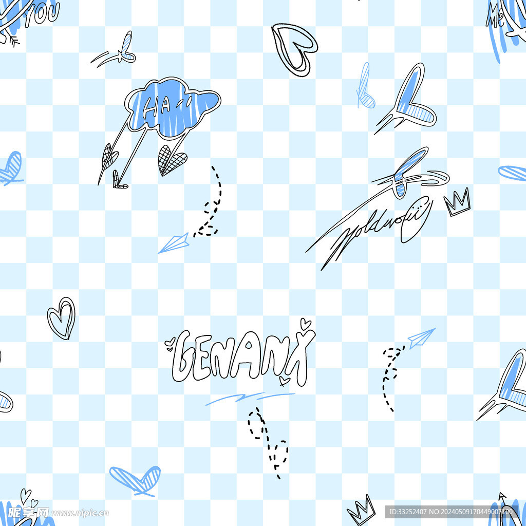 爱心格子