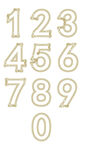 阿拉伯数字艺术字文字矢量