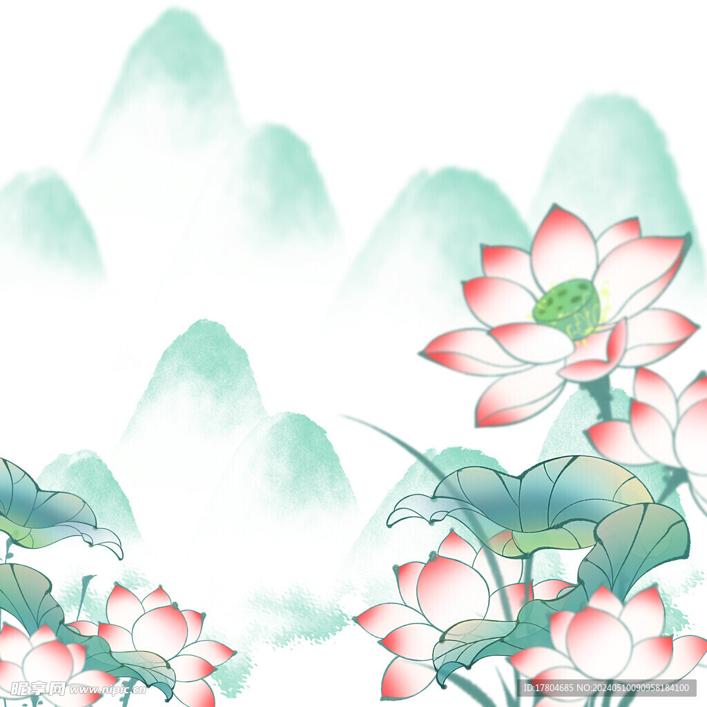 荷花素材