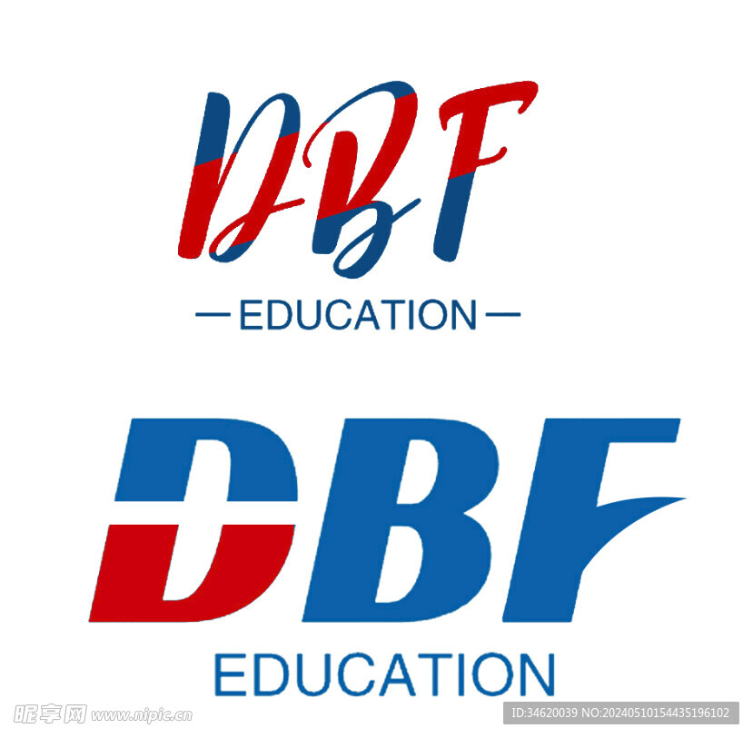 DBF 字母logo