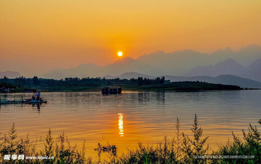 水乡 夕照