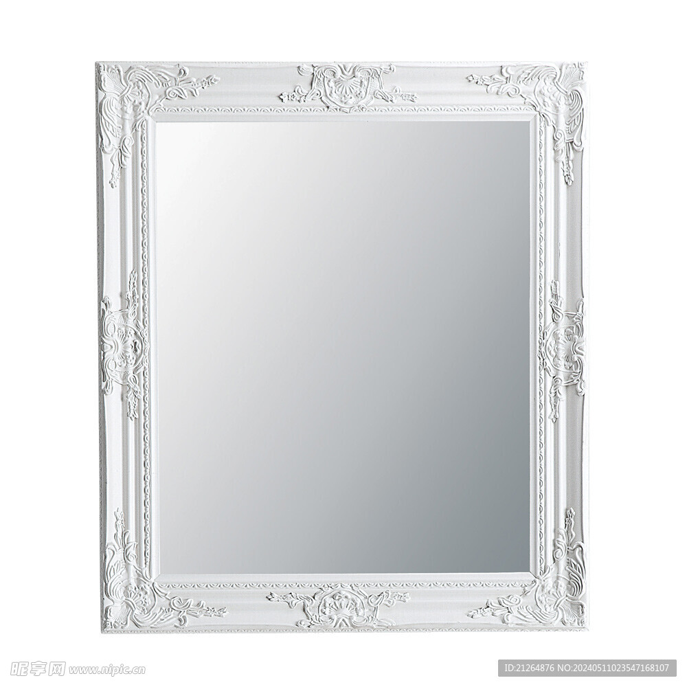 白色浴室镜子