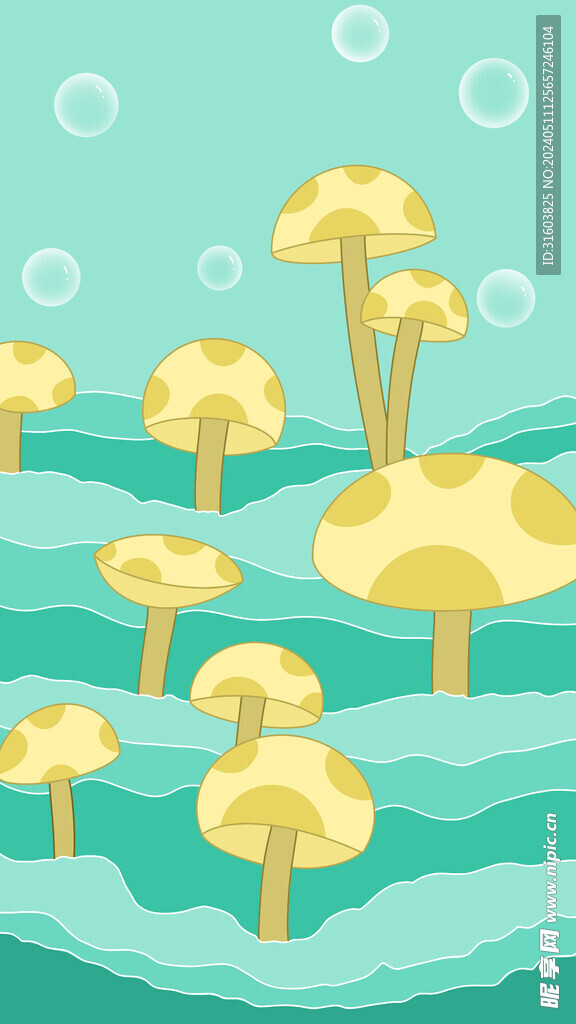 卡通蘑菇壁纸