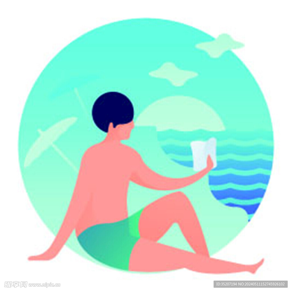 生活人物插图         