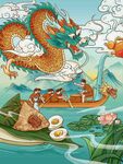 端午节插画          