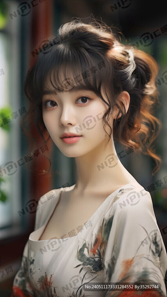 女士齐肩卷发发型