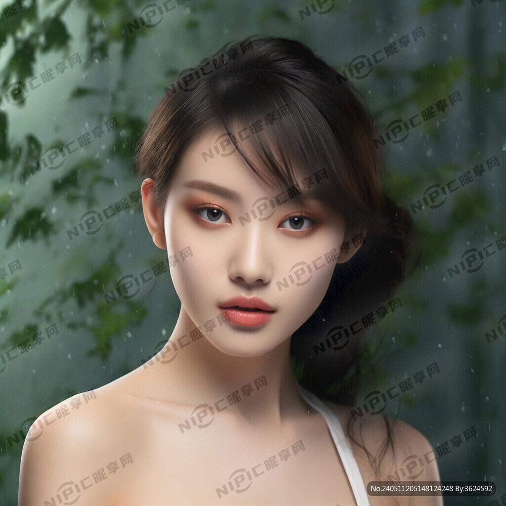 护肤模特 美女 水嫩