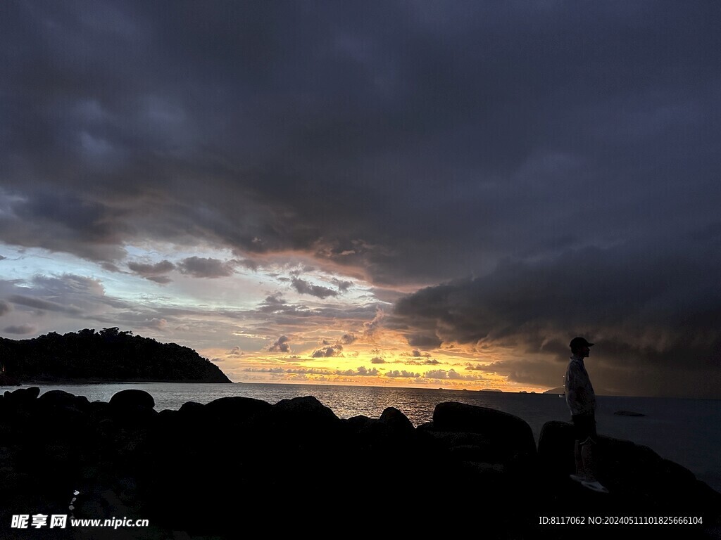 丽贝岛黄昏海景