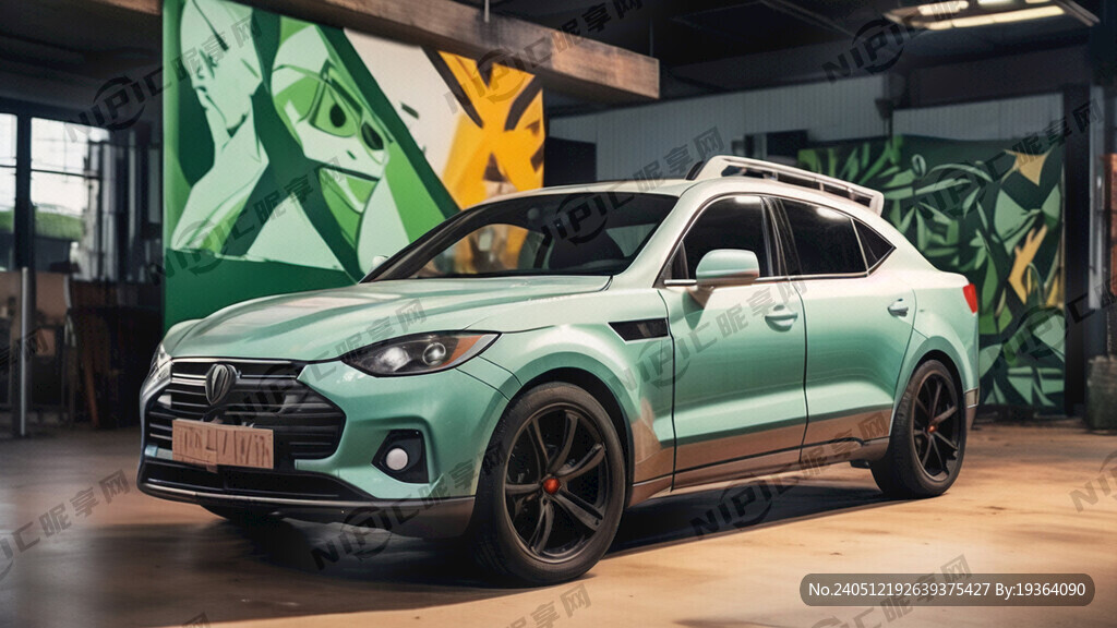 车身印着品牌广告