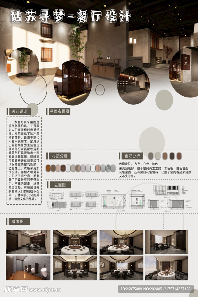 毕业作品展板