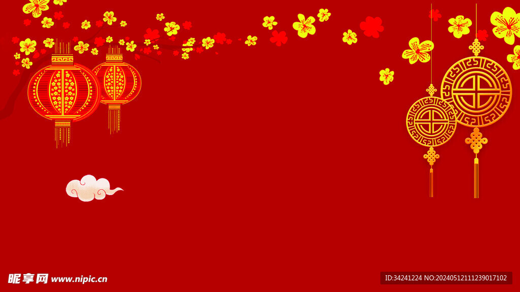 红色背景