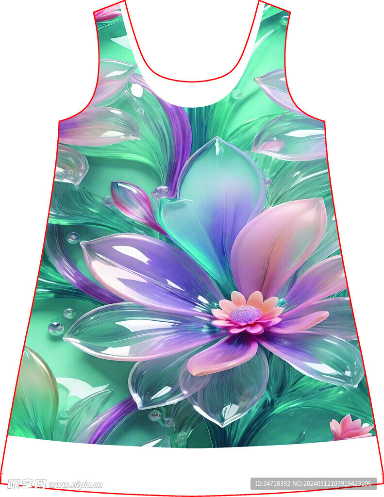 裁片定位花 