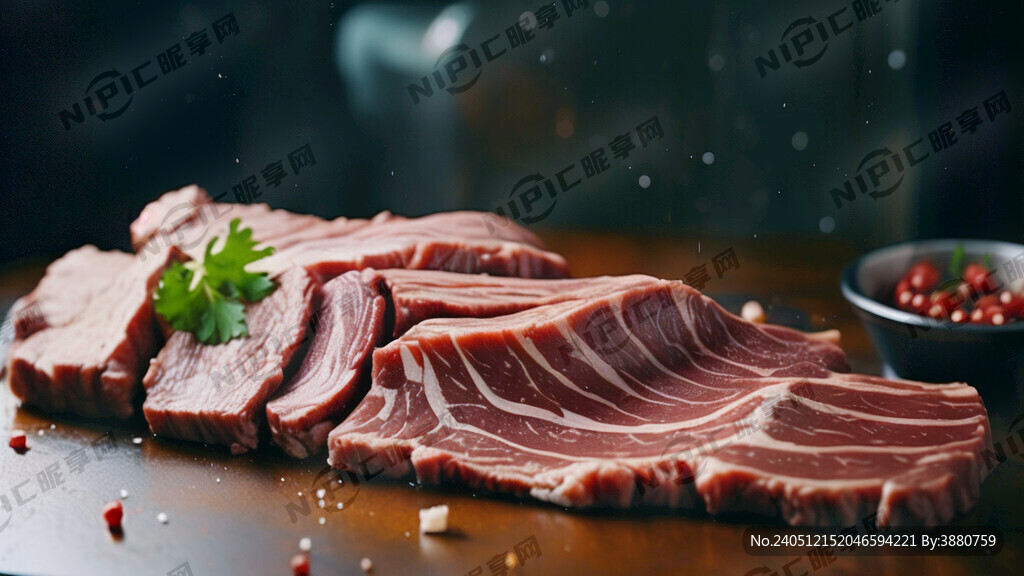 牛肉纹理特写 占满整个画面