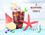 夏季元素psd