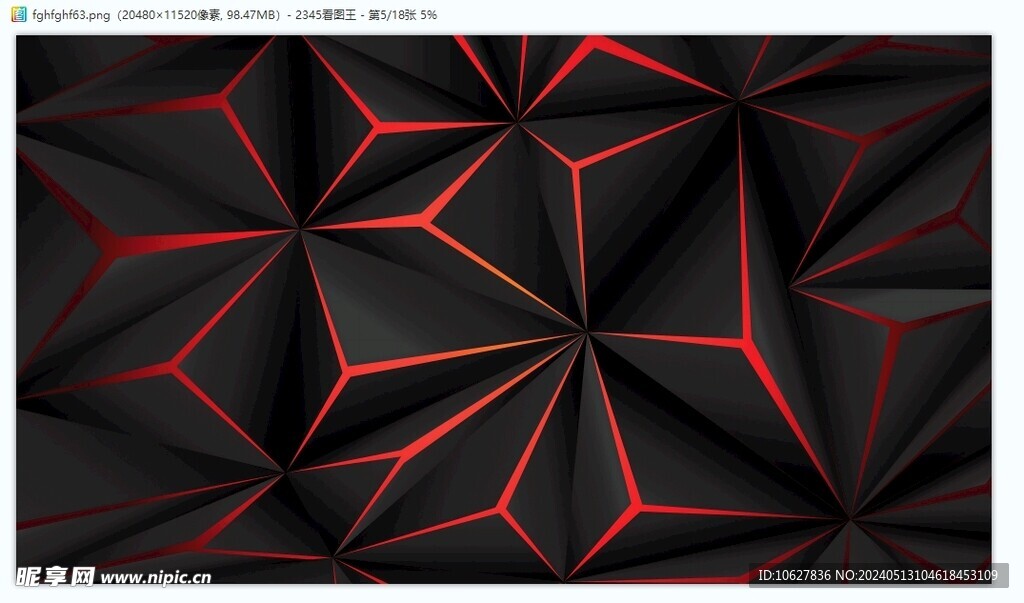 黑红大气立体背景几何图片