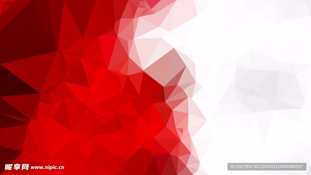 红白色几何不规则形状图片