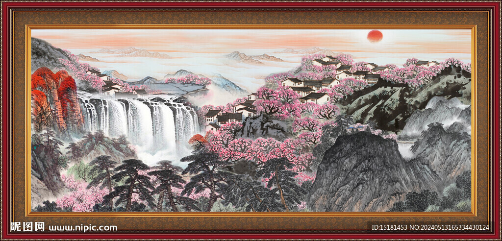 国画山水 