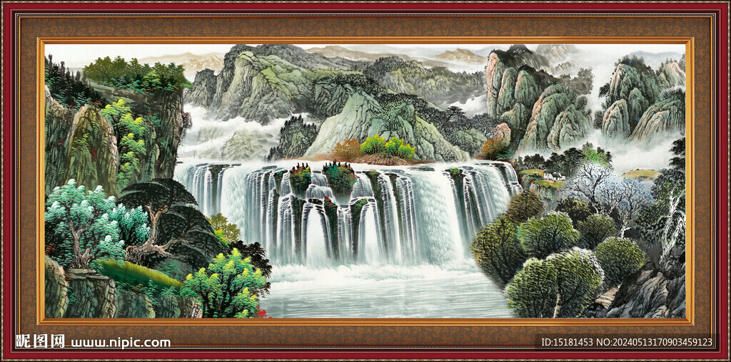巨幅山水画 