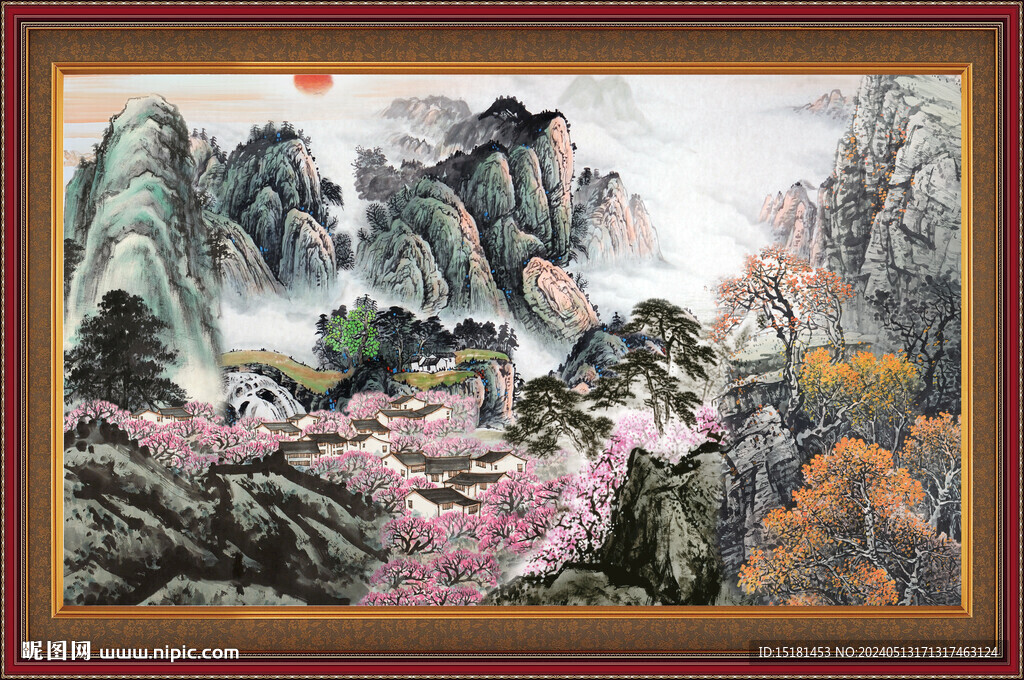 巨幅山水画