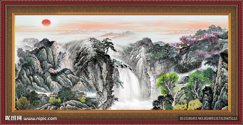 巨幅山水画 