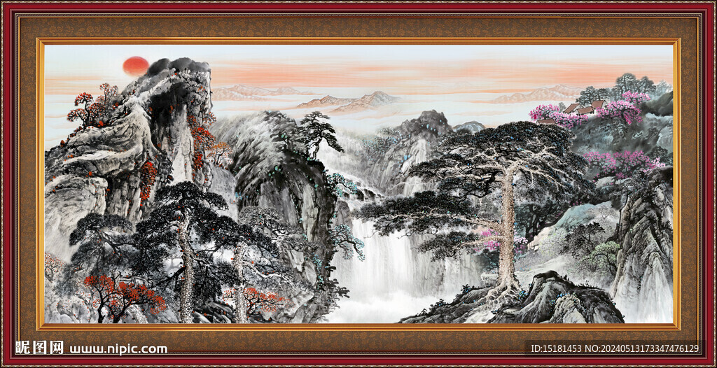 国画山水 