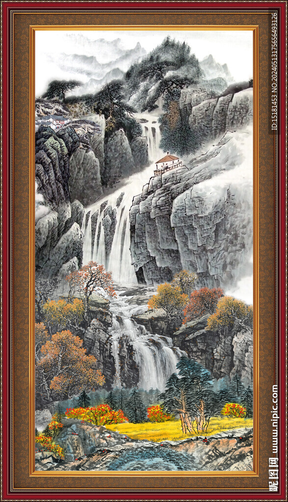国画山水风景