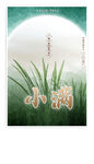传统节日小满宣传海报二十四节气