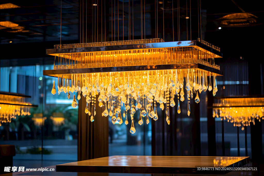 长方形餐厅水晶灯