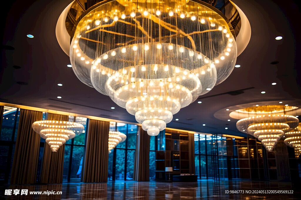 大型酒店工程水晶灯