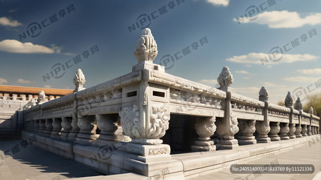 汉白玉栏杆 故宫