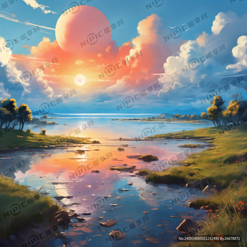 蓝天白云太阳