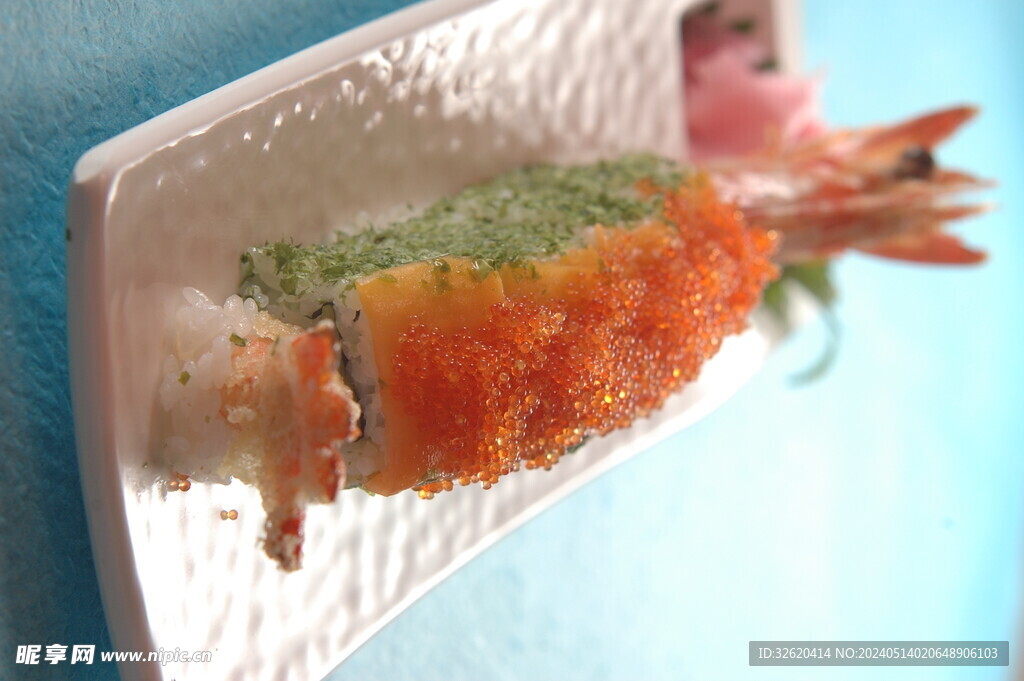蟹籽虾寿司