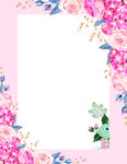 花卉边框