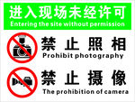 禁止照相 禁止摄像