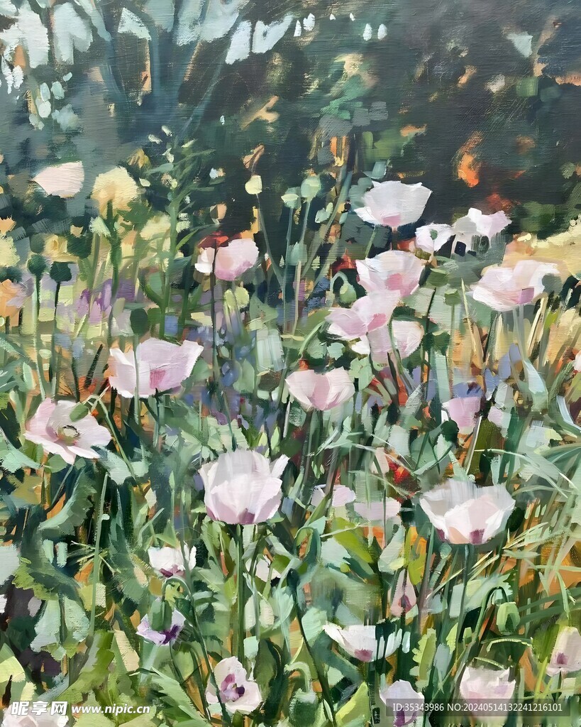 花卉油画
