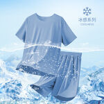 冰雪系列夏装短袖短裤主图设计