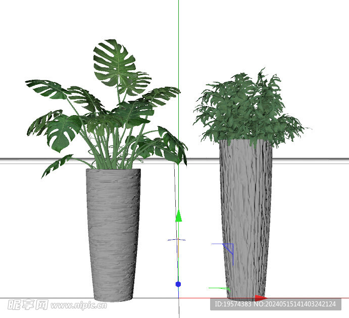 C4D模型 绿色植物