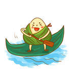  粽子划龙舟 