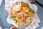 莲藕炒豌豆角