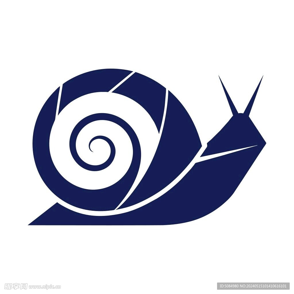 极简风格的蜗牛Logo
