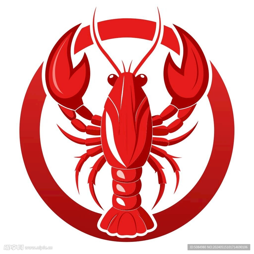 红色小龙虾 logo
